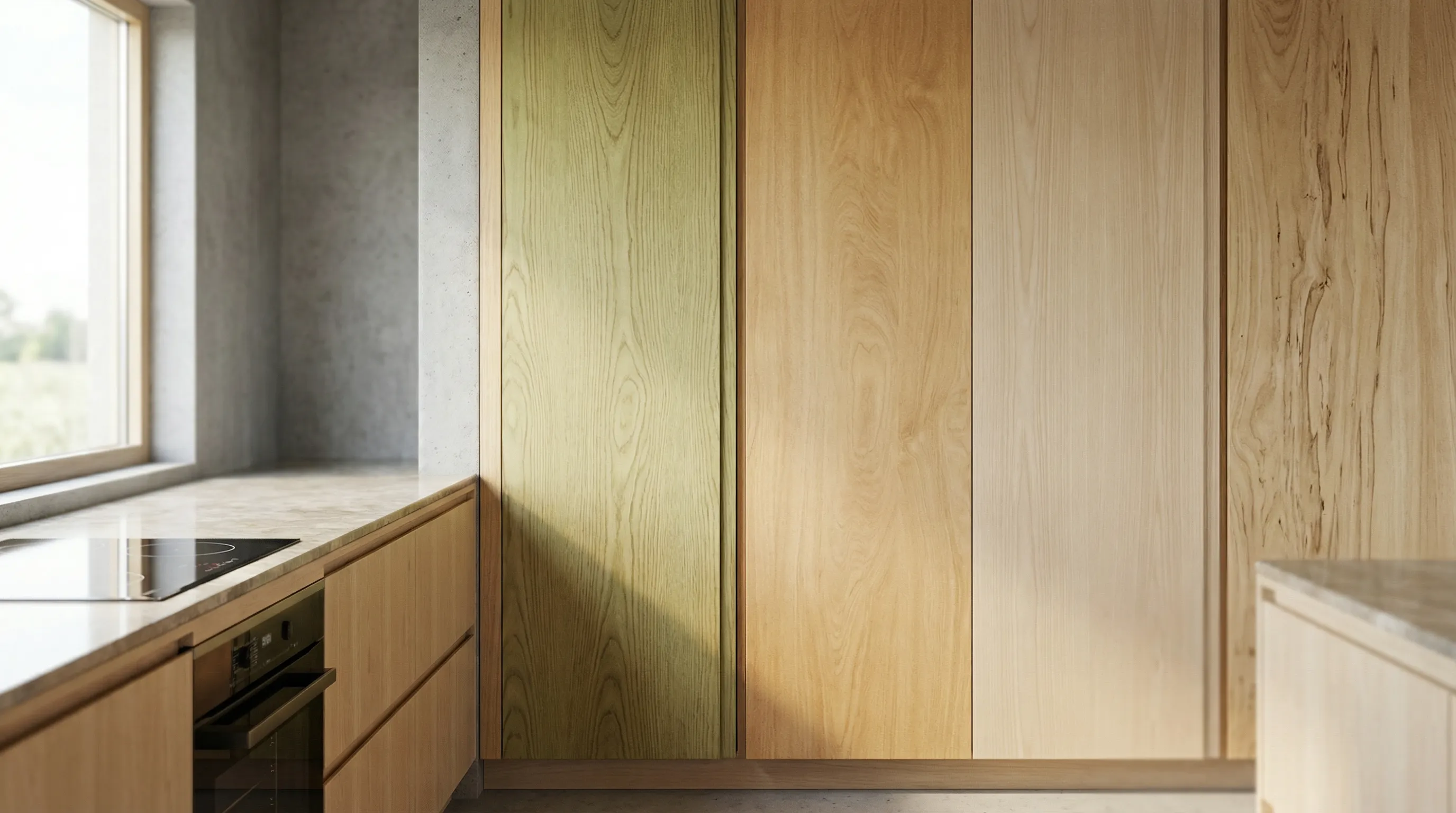 Farb- und Maserungsabweichungen bei Naturholzfronten